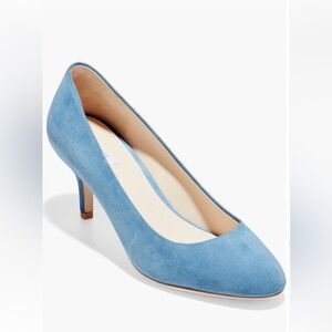 Cole Haan Light Blue Suede Heels